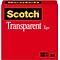 Scotch® Transparent Tape Refill, 1/2 x 36 yds. (600)