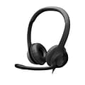 Logitech H390 Computer Headset, Over-the-Head, Black (981-000014)