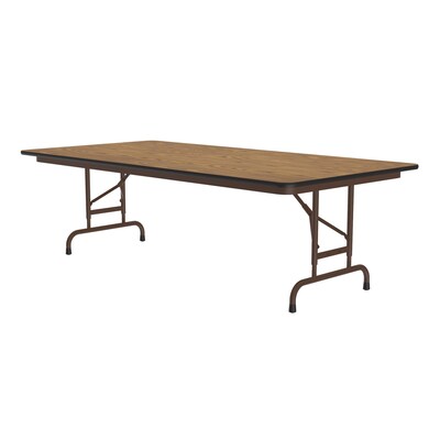 Correll Folding Table, 96x30 , Medium Oak (CFA3096TF-06)