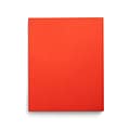 Staples Smooth 2-Pocket Paper Folder, Orange, 25/Box (50756/27535-CC)