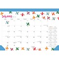 2023-2024 BrownTrout Busy Bees 15.5 x 11 Academic & Calendar Monthly Desk Pad Calendar (9781975470