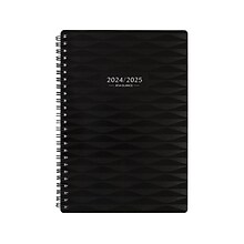 2024-2025 AT-A-GLANCE Elevation 5.5 x 8.5 Academic Weekly & Monthly Planner, Poly Cover, Black (75