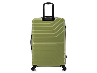InUSA Aurum 31.92" Hardside Suitcase, 4-Wheeled Spinner, Green (IUAUR00L-GRN)