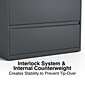 Quill Brand® 4-Drawer Lateral File Cabinet, Locking, Letter/Legal, Charcoal, 36"W (26825D)