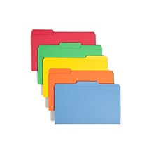 Smead File Folder, 1/3-Cut Tab, Legal Size, Assorted Colors, 100/Box (16943)