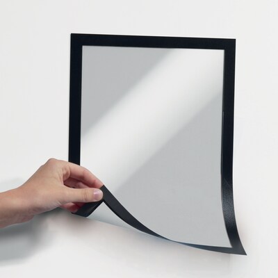 DURABLE Magnetic DURAFRAME Document Sign Holder, Letter-Size 8-1/2 x 11, Black, 2 Pack (477101)