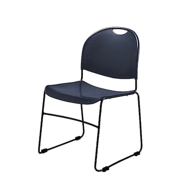 National Public Seating Commercialine 850 Series Ultra Compact Stack Chair, Blue, 40 Pack (855-CL/40