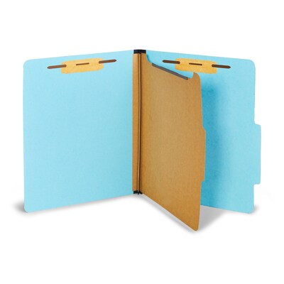 Staples® Recycled Pressboard Classification Folder, 1-Dividers, 1 3/4 Expansion, Letter Size, Light