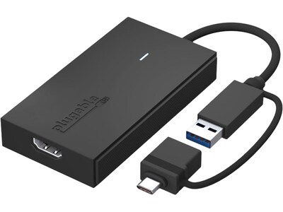 Plugable USB 3.0/USB-C to HDMI Adapter, Black (UGA-HDMI-S)