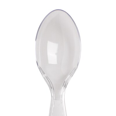 Dixie Plastic Teaspoon, Heavy-Weight, Clear, 1000/Carton (TH017)