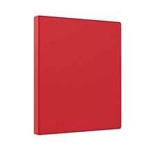 Staples 1/2 3-Ring Non-View Binder, Red (ST26852-CC)
