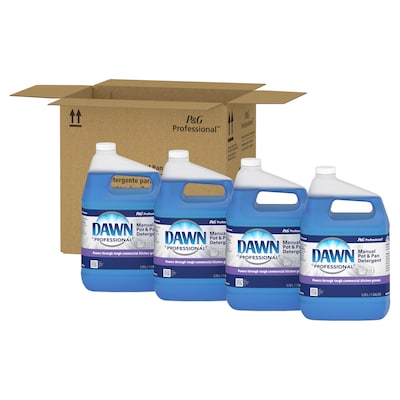 Dawn Professional Manual Pot and Pan Liquid Dish Soap, Original Scent, 128 oz., 1 Gal., 4/Carton (57