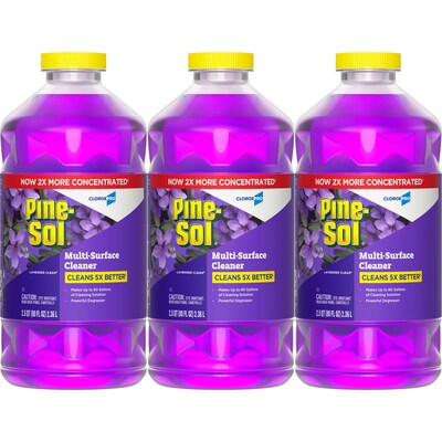 Pine-Sol Multi-Surface Cleaner/Degreaser, Lavender Clean Scent, 80 Fl. Oz. 3/Carton (60608CT)