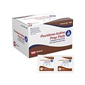 Dynarex 10% Povidone-Iodine Antiseptic Prep Pad, 100/Box, 5 Boxes/Pack (1108)