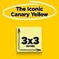 Post-it Super Sticky Notes, 3 x 3 in., 12 Pads, 90 Sheets/Pad, 2x the Sticking Power, Canary Yellow