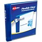 Avery 1/2" 3-Ring Flexible Poly Binders, Blue (17670)