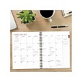 2024-2025 Willow Creek Plum Abstract 8.5 x 11 Academic Weekly & Monthly Planner, Paper Cover, Mult