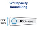 Avery 1/2 3-Ring Non-View Binders, Black (03201)