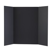 Staples® Tri-Fold Foam Presentation Board, 4x3, Black (902091)