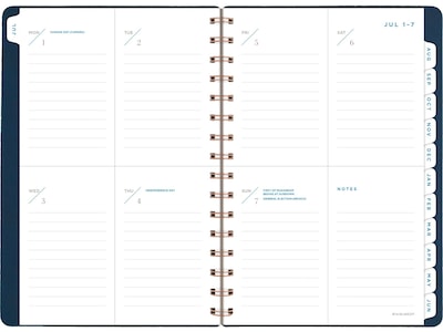 2024-2025 AT-A-GLANCE Signature Collection 5.5 x 8.5 Academic Weekly & Monthly Planner, Faux Leath