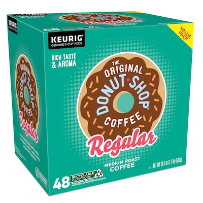 The Original Donut Shop Extra Bold Coffee Keurig® K-Cup® Pods, Medium Roast, 48/Box (81907/15154)