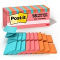 Post-it Pop-up Notes, 3 x 3, Poptimistic Collection, 100 Sheet/Pad, 18 Pads/Pack (R33018CTCP)