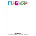 Custom Printed Medical Arts Press® Full-Color Designer Note Pads; Colored Blocks