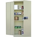 Sandusky® Steel Storage Cabinet; Non-Assembled, 78Hx48Wx24D, Putty