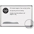 Magne-Rite Magnetic Dry-Erase Board; 36 x 24, White, Silver Frame