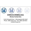 Classic Crest® 2-Color Business Cards; 80-lb. , Stock Design