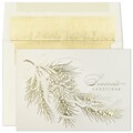 Custom Gilded Pine Cards, with Envelopes, 7 7/8 x 5 5/8  Holiday Card, 25 Cards per Set
