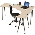 Balt® iFlex Modular Desking; Home Office, Teak