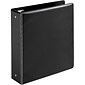 Quill Brand® Standard 3" 3-Ring Binder with Round Rings, Black (739551)