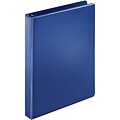 Quill Brand® 1 D-Ring Binder; Non-View, Dark Blue, 3-Ring
