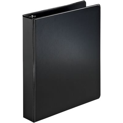 Quill Brand® 1-1/2 D-Ring Binder; Non-View, Black, 3-Ring