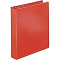 Quill Brand® Standard 1-1/2 3-Ring Binder with D-Rings, Red (758304)