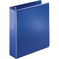 Quill Brand® Standard 2 3-Ring Binder with D-Rings, Dark Blue (758402)