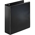 Quill Brand® 3 D-Ring Binder; Non-View, Black, 3-Ring