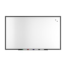 TRU RED™ Magnetic Steel Dry Erase Board, Black Frame, 5 x 3 (TR61182)