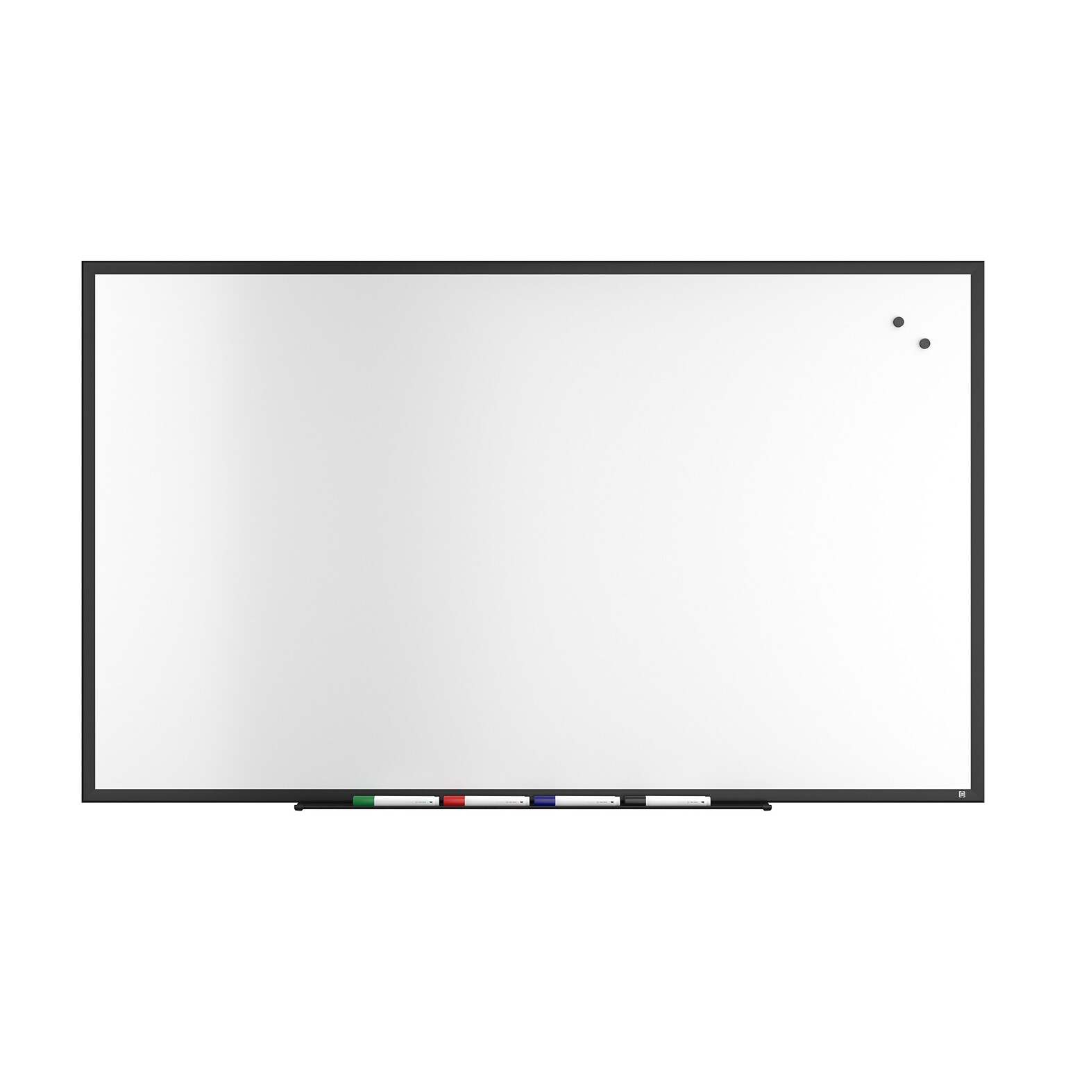 TRU RED™ Magnetic Steel Dry Erase Board, Black Frame, 5 x 3 (TR61182)