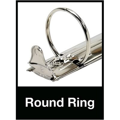 Quill Brand® Standard 1 3-Ring Binder, Black (739301)