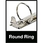 Quill Brand® Standard 1-1/2" 3-Ring Binder, White (7394113)