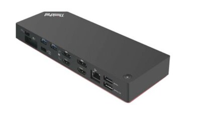 Lenovo ThinkPad Thunderbolt 3 WorkStation Dock Gen 2 for Laptop, Black (40AN0135US)