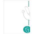 Medical Arts Press® Medical Color Choice Letterhead; Dots and Stethoscope, Blank