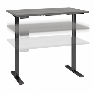 Bush Business Furniture Move 60 Series 48W Electric Height Adjustable Standing Desk, Platinum Gray/