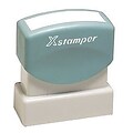 Xstamper 2-Color Title Stamps, COMPLETED Blue/Red Ink (036030)