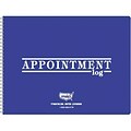 Medical Arts Press® 2 Column Weekly Appointment Log; 2017, 8-1/2x11, Blue Cover