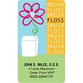 Medical Arts Press® 2x3-1/2 Full Color Dental Magnets; Brush/Floss