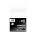 Roaring Spring Paper Products Boardroom Series Notepad, 5 x 8, Wide-Ruled, White, 50 Sheets/Pad, 1