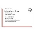Classic Laid 80-lb Business Card; 2-color, 2-sided, White